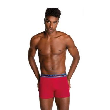 Imagem de Cueca Boxer Lupo Algodão 784-030 Vermelho, M