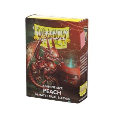 Imagem de Dragon Shield - Matte Dual - Japanese Size Card Sleeves | 60 CT - Smooth & Tough Premium TCG Sleeves - Compatible with Yu-Gi-Oh, Naruto, Cardfight & Vanguard | Peach