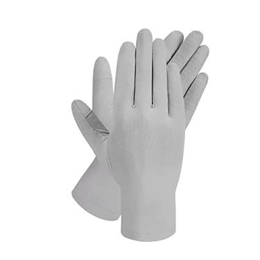 Imagem de OHGOLF SLM3M113D Luvas anti-UV para mulher, proteção solar UPF 50+, dedo completo, para ciclismo, ecrã tátil, golfe, condução, caminhadas, SLM3M113D, cinzento escuro