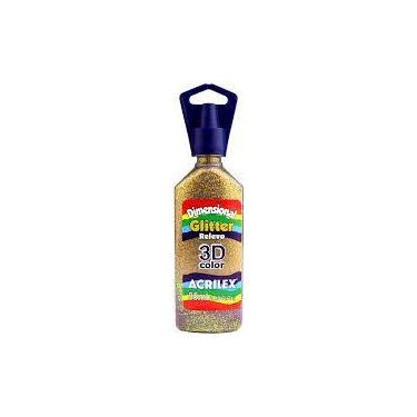Imagem de Dimensional glitter Acrilex ouro 35ml