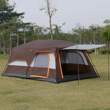 Imagem de Tendas Para Camping Com Varanda, Tenda Instantânea Barraca De Acampamento Automática, À Prova D'Água À Prova De Vento Fácil De Montar Em Poucos Minutos Ideal, Blue, 320 * 220 * 195cm