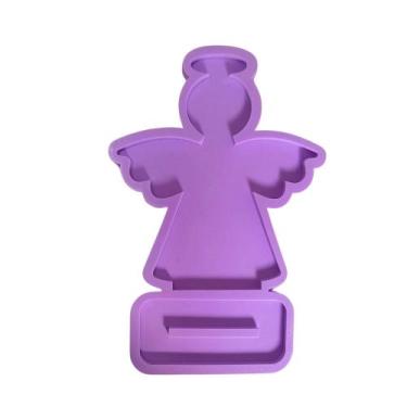 Imagem de R259 Molde de silicone placa anjo eternização resina - confeitaria dos