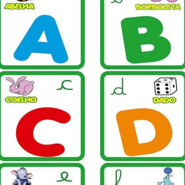 Imagem de Papel de Parede Adesivo Infantil Alfabeto - 059 - Multimpressão