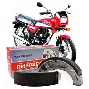 Imagem de Patim Lona de Freio Diafrag - Web 100 Super 100 C100 Dream CG 125 77-9