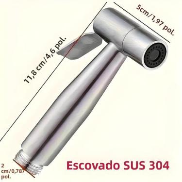 Imagem de Conjunto De Pistola De Pulverização Para Vaso Sanitário Em Aço Inoxidá