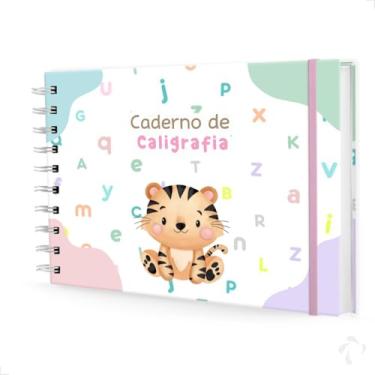 Imagem de NISTI PRINT, Caderno De Caligrafia c/Atividades Capa Dura Menina Tigre