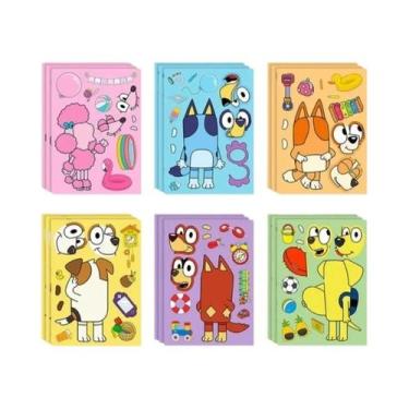 Imagem de Adesivos De Quebra-Cabeça De Cachorro Do Anime Bluey Para Crianças, Br