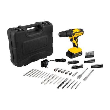 Imagem de Parafusadeira Furadeira Vonder de Impacto a Bateria Pfv074 12v, AMAREL