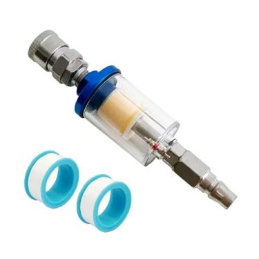 Imagem de ShengQuanHao Separador de óleo E água, Conexão de Compressor de Linha de Ar para Ferramentas Pneumáticas, Filtro de Pressão Separador de Umidade, Style B, Tamanho real