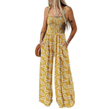 Imagem de Macacão Happy Sailed Overalls com estampa floral para mulheres