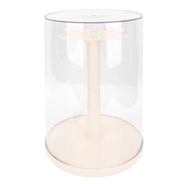 Imagem de AUNMAS C Outos de Exibição Limpa para Boneca, Caixa de Armazenamento de Plástico Com Capa Collectibles Protective Showcase for Doll Collection (Creme branco)