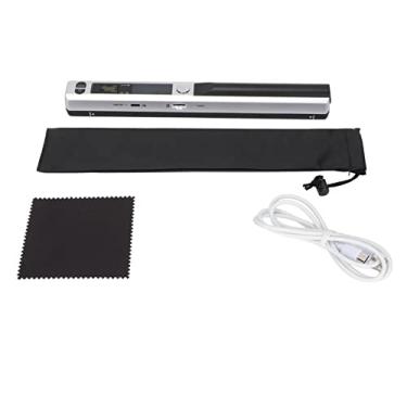 Imagem de Scanner Portátil Portátil Compacto 900dpi Fácil de Digitalizar Imagens Claras para Documentos Fotos, para Necessidades de Digitalização do Escritório Em Casa (Preto prateado)