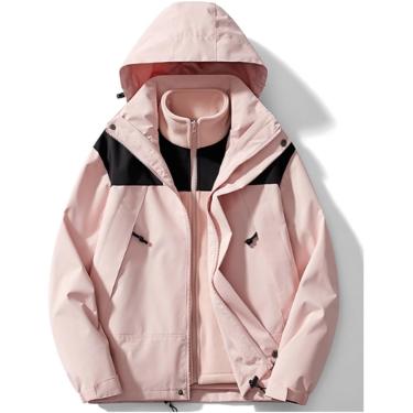 Imagem de Jaqueta Corta-vento Leve Para Mulheres Windbreaker Impermeável Com Capuz Casaco Parka De Snowboard De Montanha Leve, Pink, M