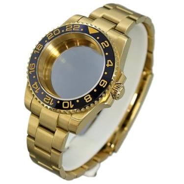 Imagem de FEIYASHI Diver Gold 40 mm à prova d'água 316L caixa de relógio de aço inoxidável vidro safira para NH35/36/34 ETA2824 8215 peças de relógio movimento (para movimento ETA2824 PT5000 + tampa inferior de