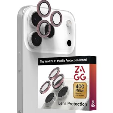 Imagem de ZAGG IS-GLEL AR E CameraRings-Apple-Basin/Zion/16PPM/15PPM-PNKGLT Protetor de lente de câmera de telefone