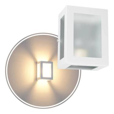 Imagem de 2X Arandela 5 Vidros Externa Luminária De Parede E27 Cor Bra