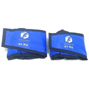 Imagem de Tornozeleira De Peso 1Kg Fisioterapia / Crossfit / Par