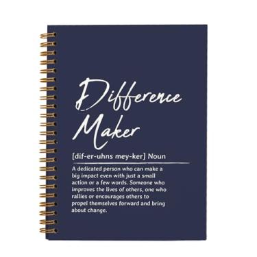 Imagem de OXW Cadernos azuis marinhos para trabalho, caderno de reuniões para fazer diferenças para escrita, presentes de agradecimento de funcionários, presentes de agradecimento para mulheres e homens, líder