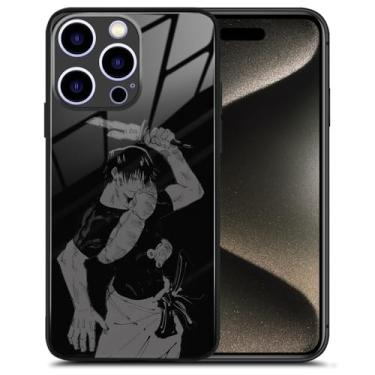 Imagem de Toji Anime Manga Art Capa de telefone de vidro, design protetor de silicone para iPhone 16e