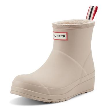 Imagem de Hunter Bota feminina de chuva curta com isolamento no tornozelo, Cinza fumê, assinatura, 35