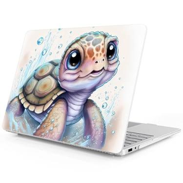 Imagem de Mektron Capa impressa para laptop Microsoft Surface 2025 Windows 11 Copilot+ PC Surface Laptop 33.0 cm capa para tela sensível ao toque serve no modelo 2095, tartaruga fofa