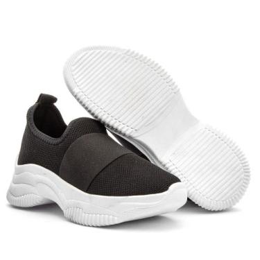 Imagem de Tênis Feminino de Tecido Super Confortável - Preto - Vítor Melo, 38, P