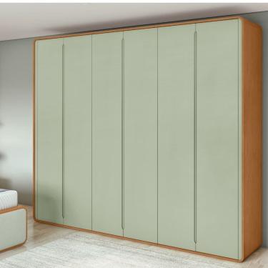 Imagem de Guarda Roupa Casal 6 Portas MDF Loop Lopas