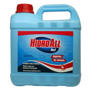 Imagem de Algicida De Choque Para Piscinas Hcl Hidroall 5 Litros - HIRAQUIM