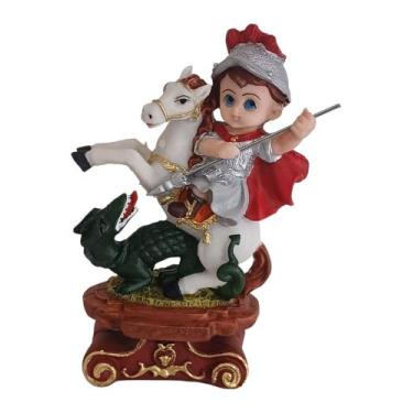 Imagem de Imagem de São Jorge Criança Baby Infantil 15cm de resina - R&S