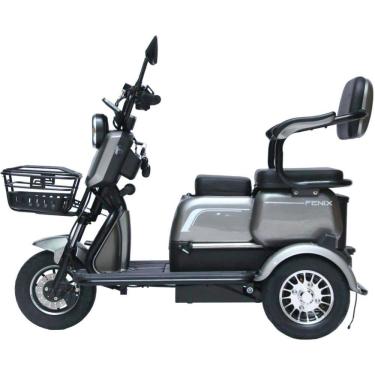 Imagem de Triciclo Elétrico 750W Litio Fenix Grafite Tração Reduzida - Não Precisa de CNH