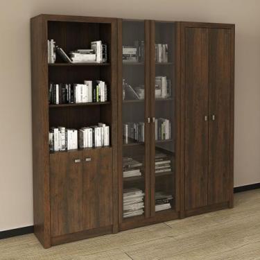 Imagem de Conjunto de Escritório com 2 Armários 2 Portas 1 Armário com 2 Portas 