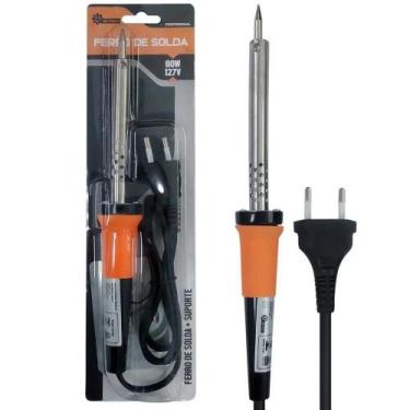 Imagem de Ferro de Solda com Suporte 80W 127V Profissional INMETRO MBTECH MBTOOL