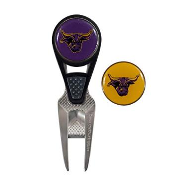 Imagem de Team Effort NCAA Minnesota State Mankato Mavericks Cvx Ferramenta de reparo de marca esférica e 2 marcadores de esferasminnesota State Mankato Mavericks Cvx Ferramenta de reparo de marcas esféricas e