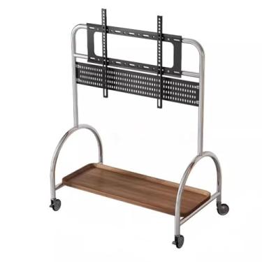 Imagem de Suporte universal de TV móvel de 152 a 250 cm com carrinho de freio Suporte de TV no chão Suporte de TV (A)