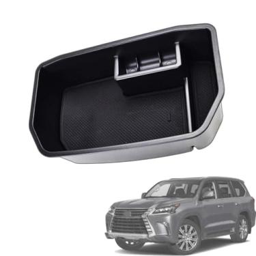 Imagem de Para Toyota Land Cruiser J200 Lexus Lx570 console central organizador apoio de braço caixa de armazenamento secundário recipiente suporte telefone luva bandeja acessórios interiores carro 2008-2018