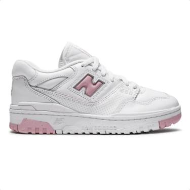 Imagem de Tenis New Balance 550 Feminino, 39, Branco, Rosa