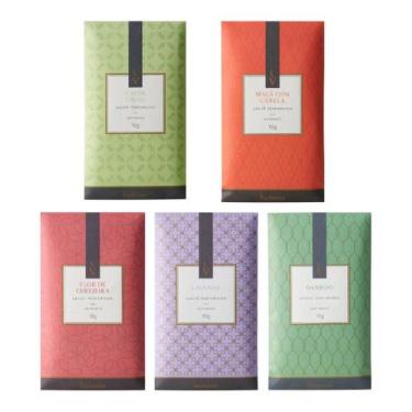 Imagem de Kit 5 Sachês Perfumado 10g Via Aroma Capim, Lavanda, Cerejeira, Bamboo