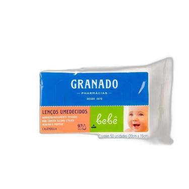 Imagem de Granado Lenços Umedecidos Bebê Calêndula Pct 50Unid