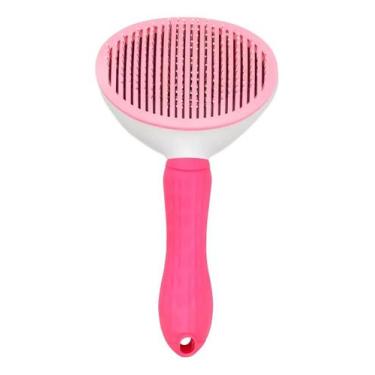 Imagem de Escova para Pet de Remover Pelos Rasqueadeira Automática Autolimpante 