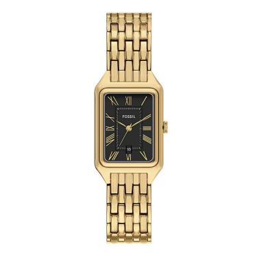 Imagem de Relógio Fossil Feminino Ref: Es5434/1pn Clássico Retangular Dourado