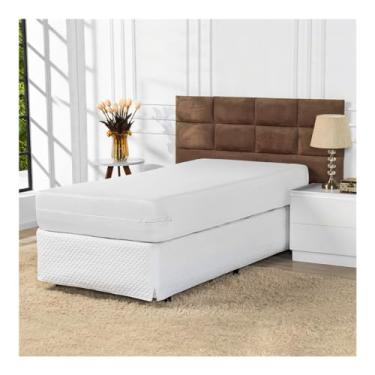Imagem de Capa de Colchão com Ziper Solteiro (Branco)