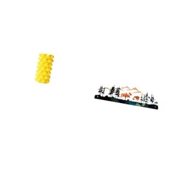 Imagem de Fenteer Vaso de Flores de Porcelana E Escultura de Parede de Veado para Mesa, Sala de Estar, Jardim, Cerca, Interna E Externa, Recipiente Decorativo D