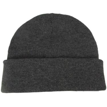 Imagem de Gorro Touca Estilo Beanie Unisex Lisa Unissex tamanho único cor Cinza 