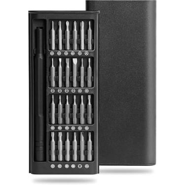 Imagem de Conjunto de chaves de fenda de precisão 24 em 1, conjunto de chaves de fenda pequenas, conjunto de mini chaves de fenda para relógios, eletrônicos, consoles de jogos, tablets