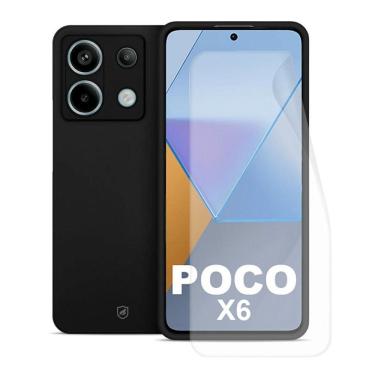 Imagem de Kit Capa Silicon Veloz e Película Hydrogel HD para Xiaomi Poco X6 5G - Gshield
