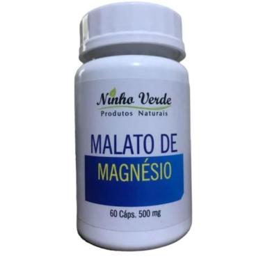 Imagem de Malato de Magnésio Ninho Verde 500 mg  Suplemento Mineral Natural  60 