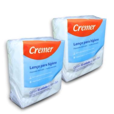 Imagem de Lenço de Higiene e Banho Pacote com 100 unidades (2 pacotes com 50 unidades)