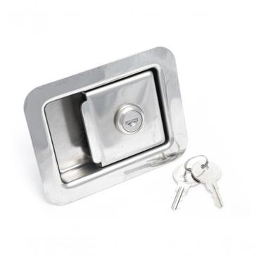 Imagem de Maçaneta Externa Polído Aço Inox Ambulâncias Bagageiros Baús [f103]