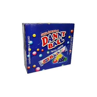 Imagem de Danny Ball Chicle de Bola, Display com 18 Tubos, 6 Unidades por Tubo,