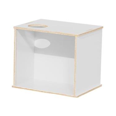 Imagem de Dualoai Caixa de Escavação para Hamster, Toca, Abrigo, Esconderijo para Brincar, Gaiola com Recipiente de Areia para Escavar, Ideal para Degus, Pequenos, M